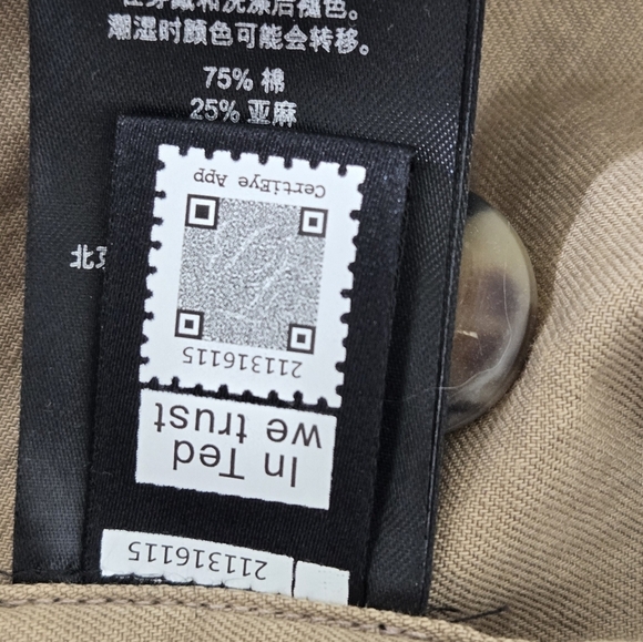 TED BAKER Bikee Multi Pockets Shacket Utility Cargo Military Safari Beige Size 5 - Picture 15 of 16